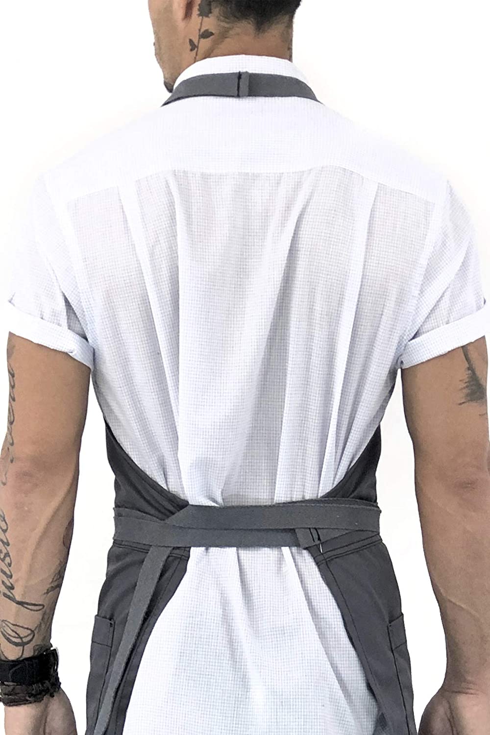 Barista Apron with Leather Reinforcement, Split-Leg – Adjustable for Men and Women Pre-Order