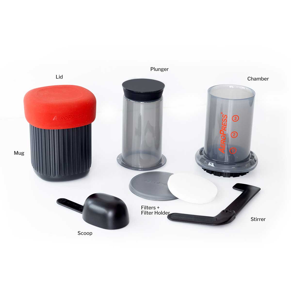 AeroPress Go Portable Travel Coffee Press - Brew in 1 minute