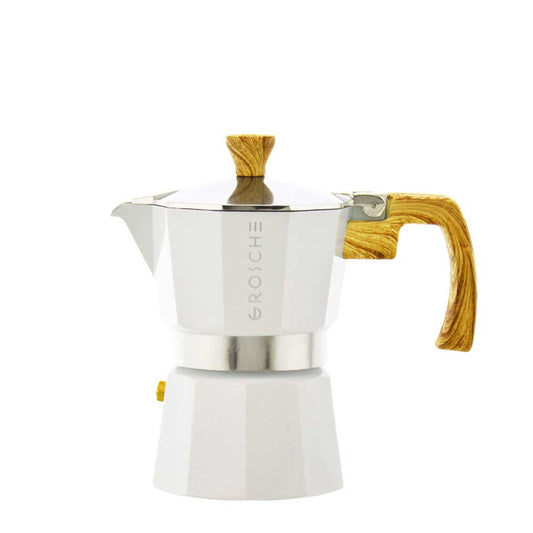 GROSCHE Milano Stovetop Espresso Maker Moka Pot 3 Espresso Cup - 5 oz,. Italian Greca